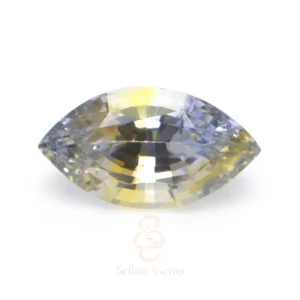 1.12 ct marquise bicolor sapphire from Sri Lanka Ceylon