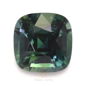 Teal Sapphire 0.76Ct Cushion Cut Madagascar | Srilon Gems 0.76 ct natural teal sapphire cushion cut Madagascar no heat eye clean Srilon Gems