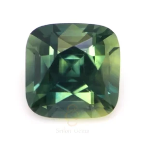 0.53 Ct Teal Bi Color Sapphire Cushion 0.53 ct teal bi color sapphire cushion Madagascar eye clean