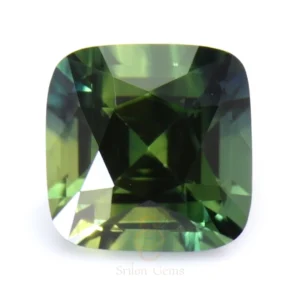 0.61 Ct Intense Teal Cushion Sapphire Eye Clean Madagascar Intense teal cushion sapphire 0.61 ct eye clean Madagascar natural unheated