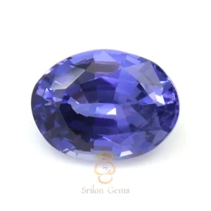 0.89 Ct Violet Sapphire Oval – Natural Ceylon No Heat | Srilon Gems 0.89 carat natural violet sapphire oval from Sri Lanka no heat untreated gemstone