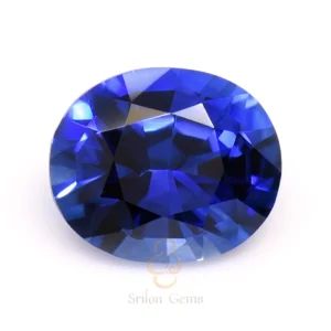 0.68 Ct Ceylon Blue Sapphire Oval | Srilon Gems Ceylon blue sapphire 0.68 ct oval vivid royal blue Sri Lanka