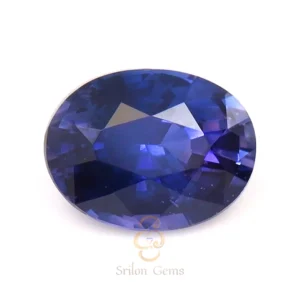 Natural 1.04 ct violet sapphire oval from Sri Lanka vivid color untreated gemstone
