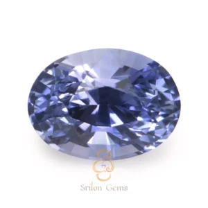 1.65 carat oval blue violet sapphire from Ceylon Sri Lanka with natural untreated brilliance and excellent polish