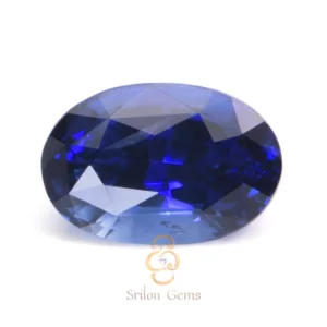 3.05 carat oval royal blue Ceylon sapphire with vivid color and brilliant sparkle from Sri Lanka